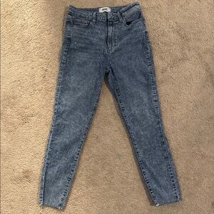 PAIGE Gray Skinny Jeans with Tapered Leg